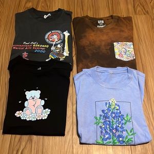 4 graphic short sleeves tees